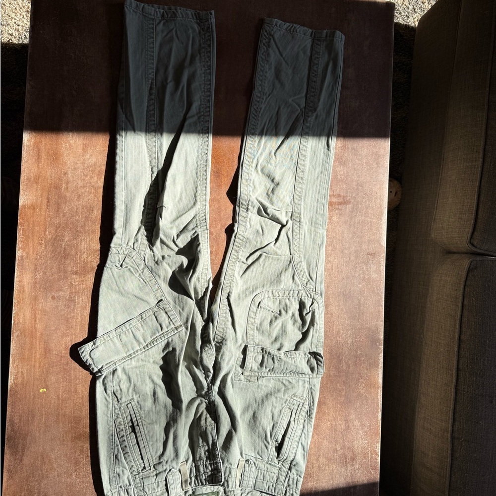 Eddie Bauer Casual Olive Green Cargo Pants